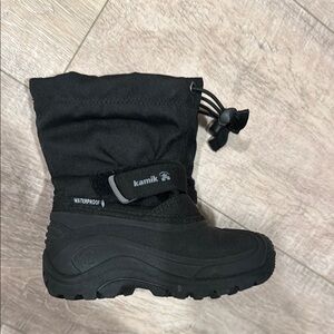 Kamik Black Insulated Snow Boot Toddler Kids 8